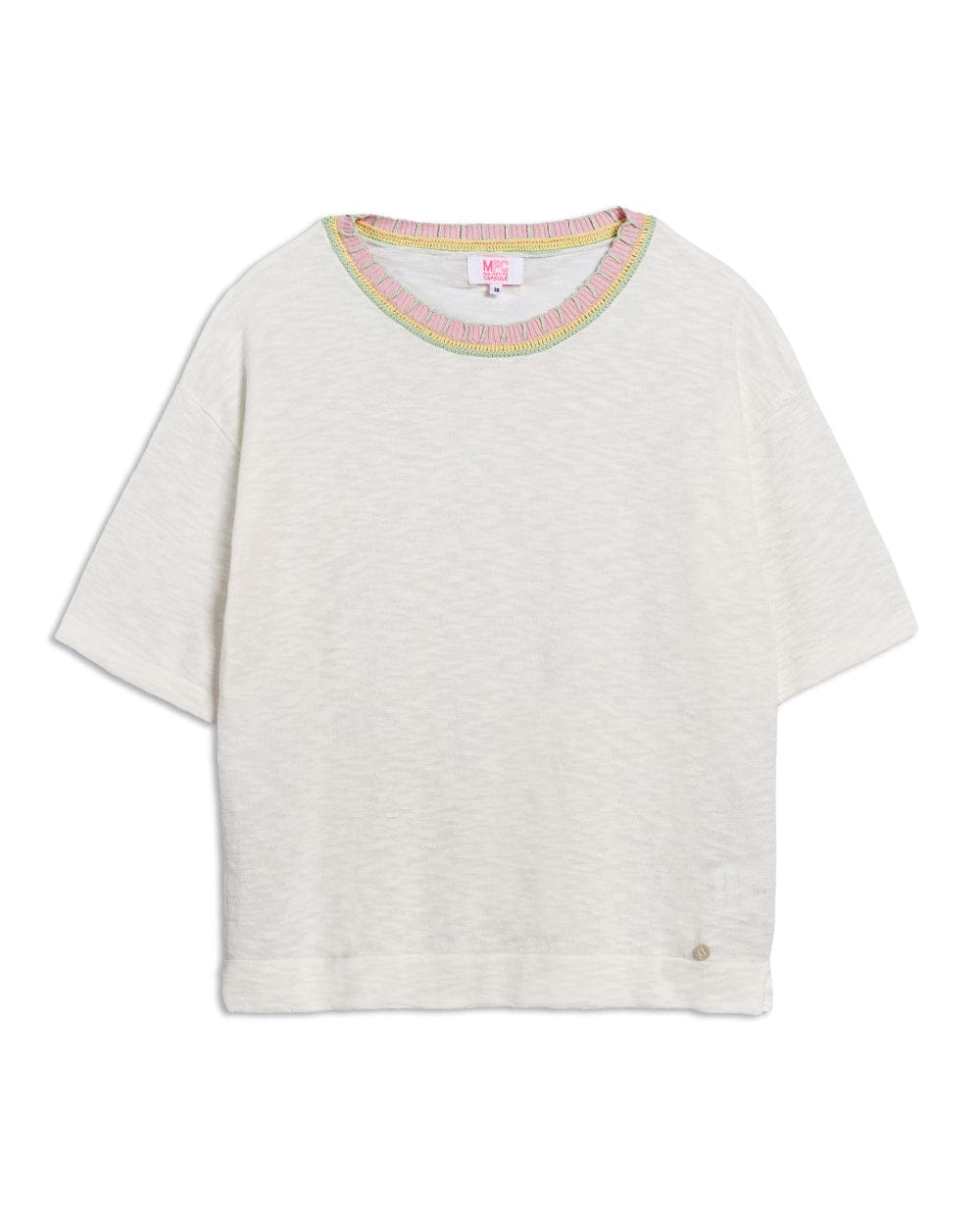 Ma Petite Capsule Tops St Tropez T-shirt in White