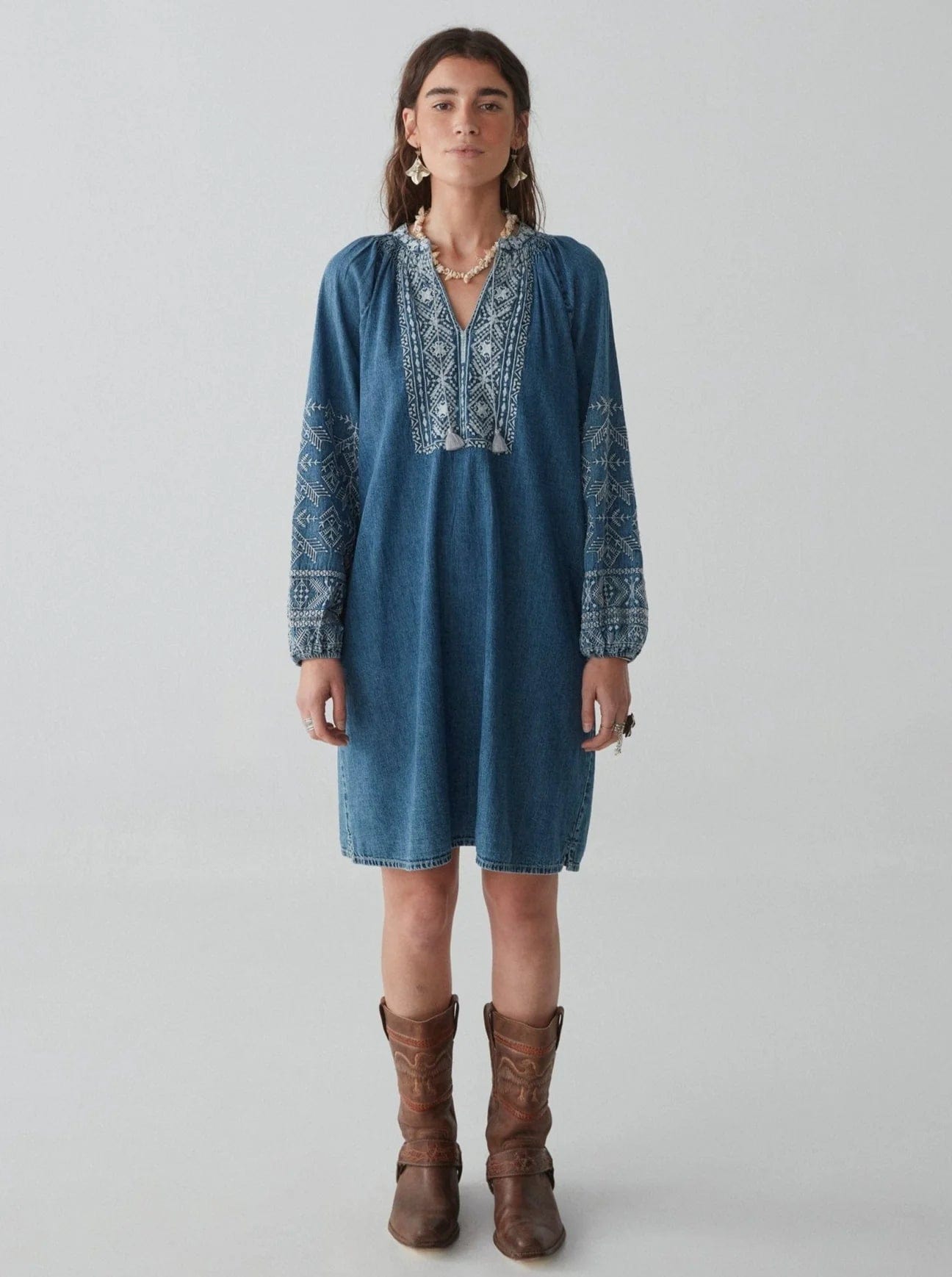 Maison Hotel dress Short Dress Denim Romance