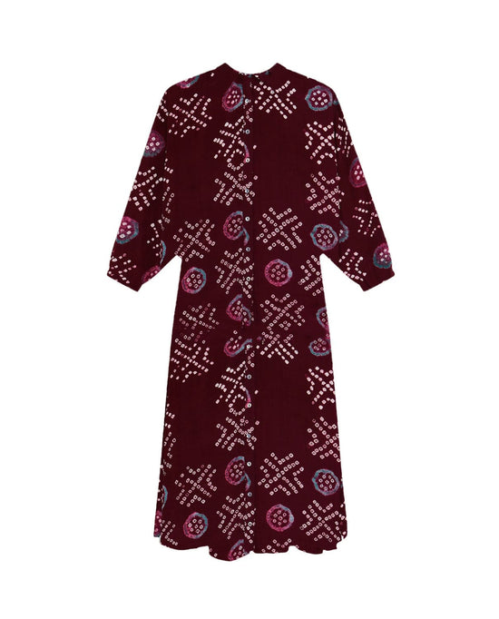 Maison Hotel Dresses Maya Dress in Wine Amethyst