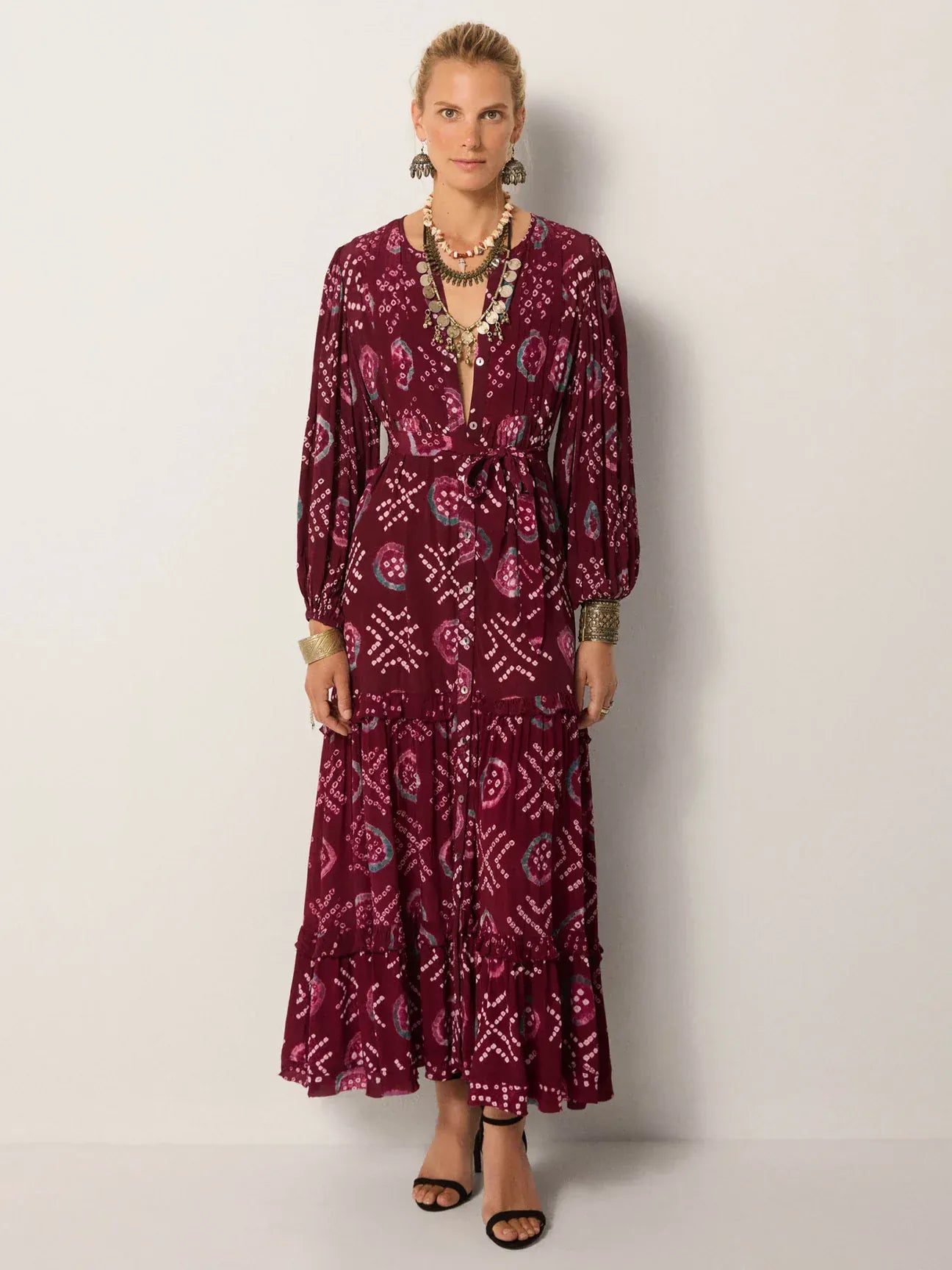 Maison Hotel Dresses Maya Dress in Wine Amethyst