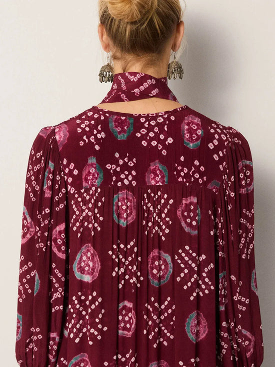 Maison Hotel Dresses Maya Dress in Wine Amethyst