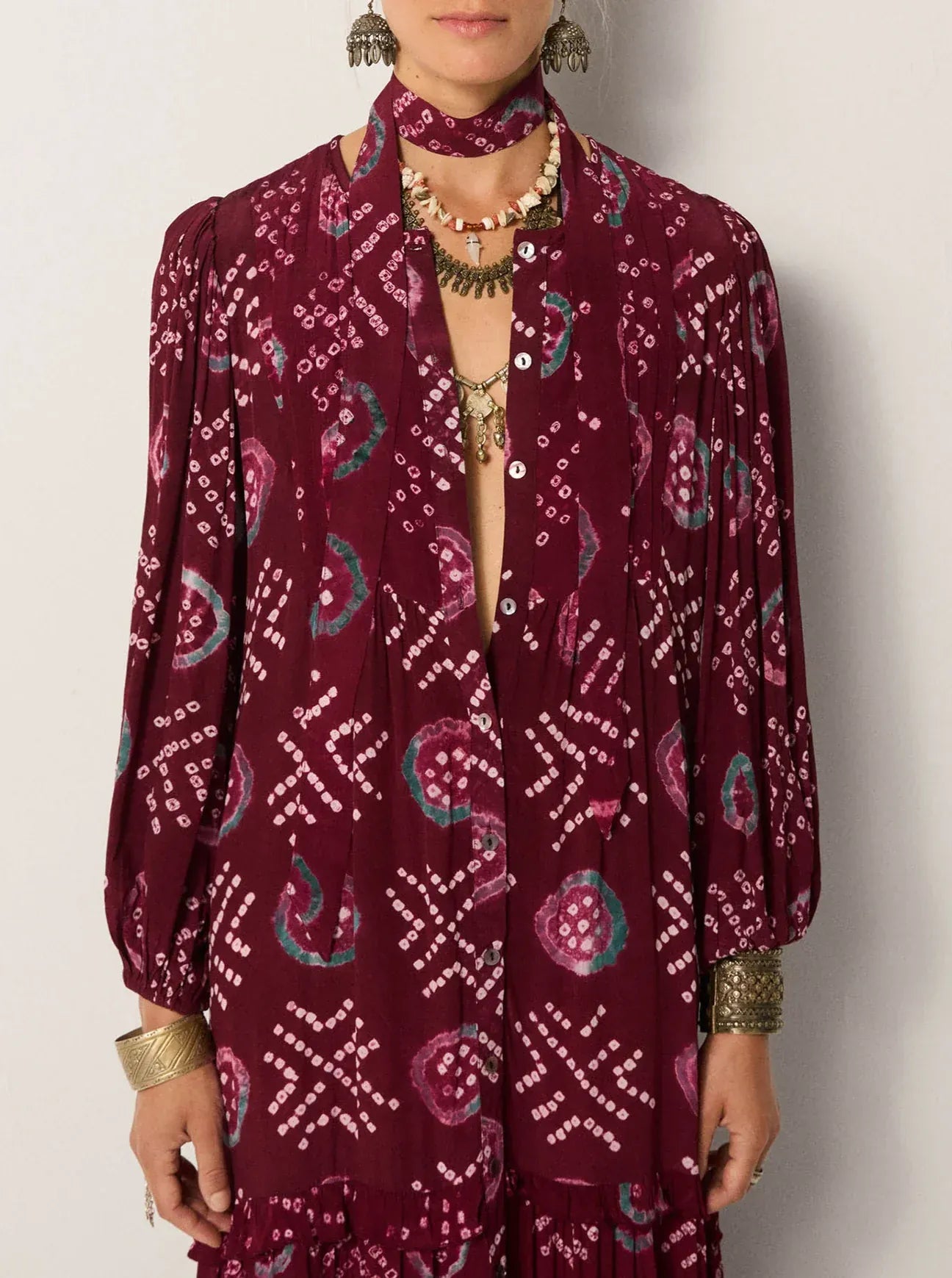 Maison Hotel Dresses Maya Dress in Wine Amethyst