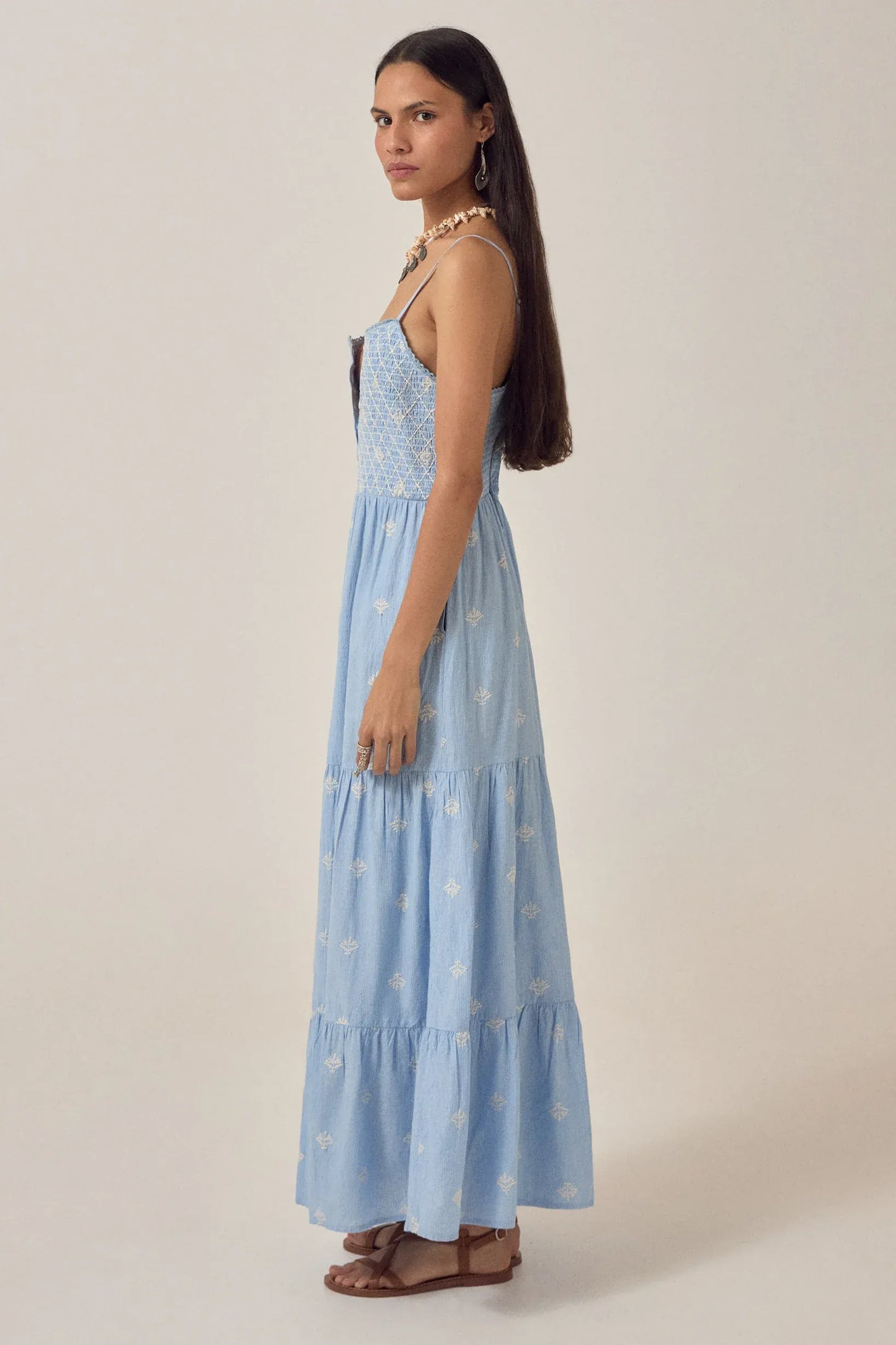Maison Hotel Dresses Sunny Etta Dress in Sky Blues