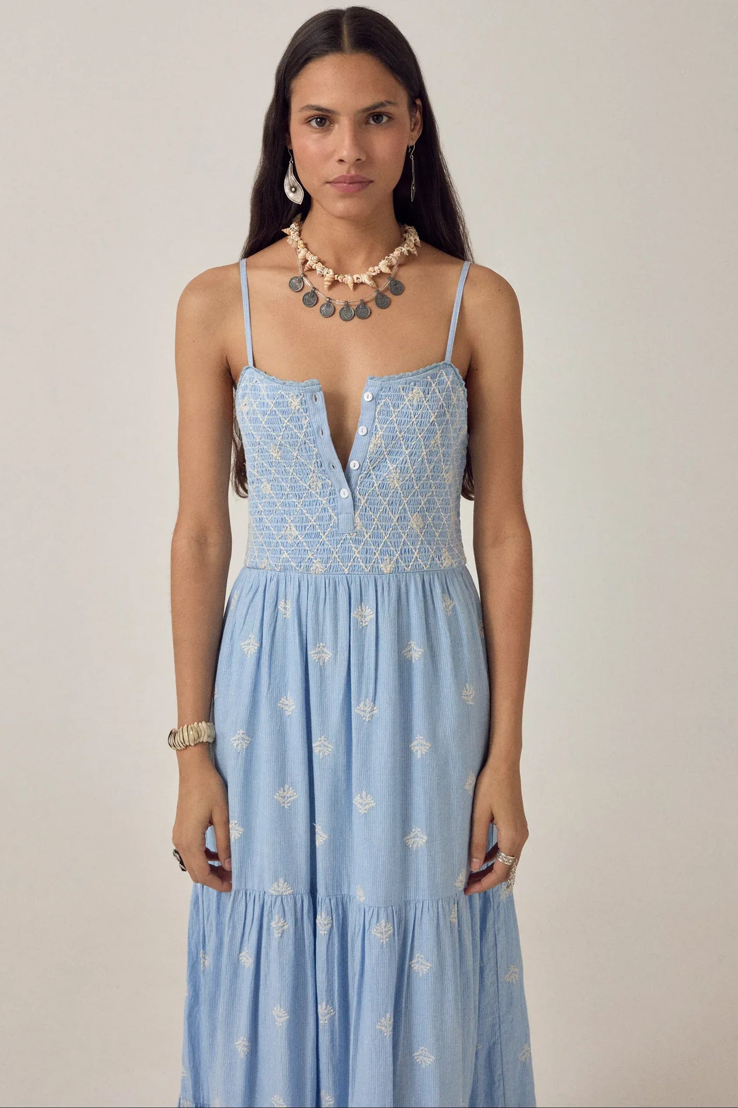 Maison Hotel Dresses Sunny Etta Dress in Sky Blues