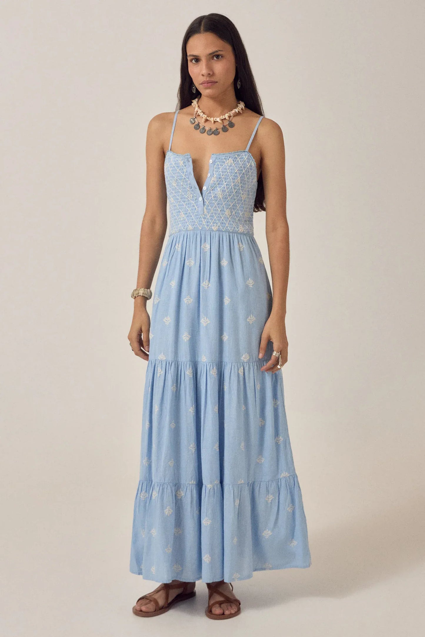 Maison Hotel Dresses Sunny Etta Dress in Sky Blues