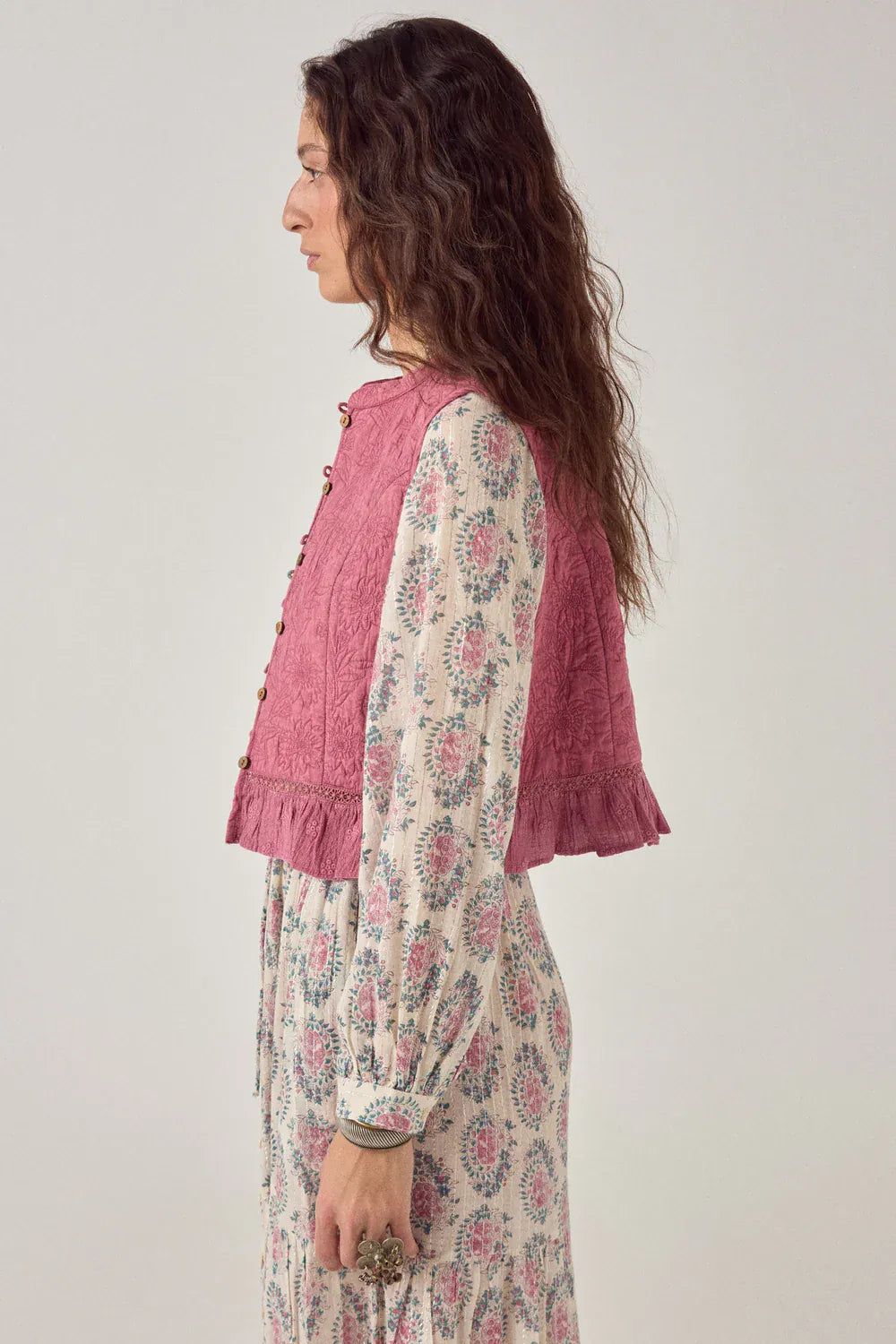 Maison Hotel JACKET Mia Vest Peonia Pink