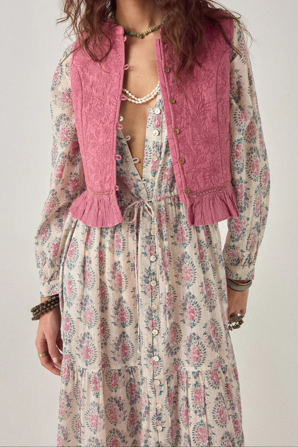 Maison Hotel JACKET Mia Vest Peonia Pink