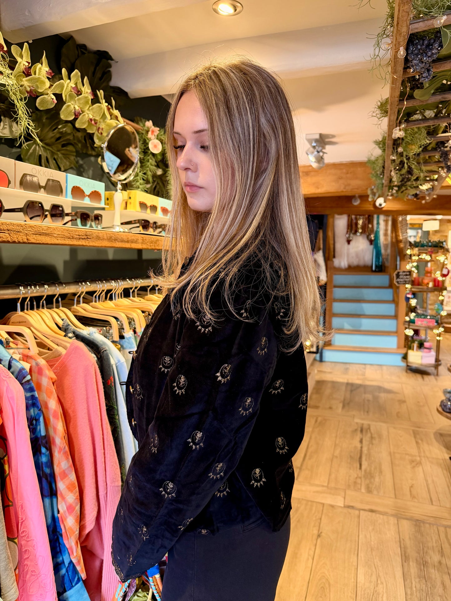 Maison Hotel Jackets Luna Nostradamus Jacket in Golden Star