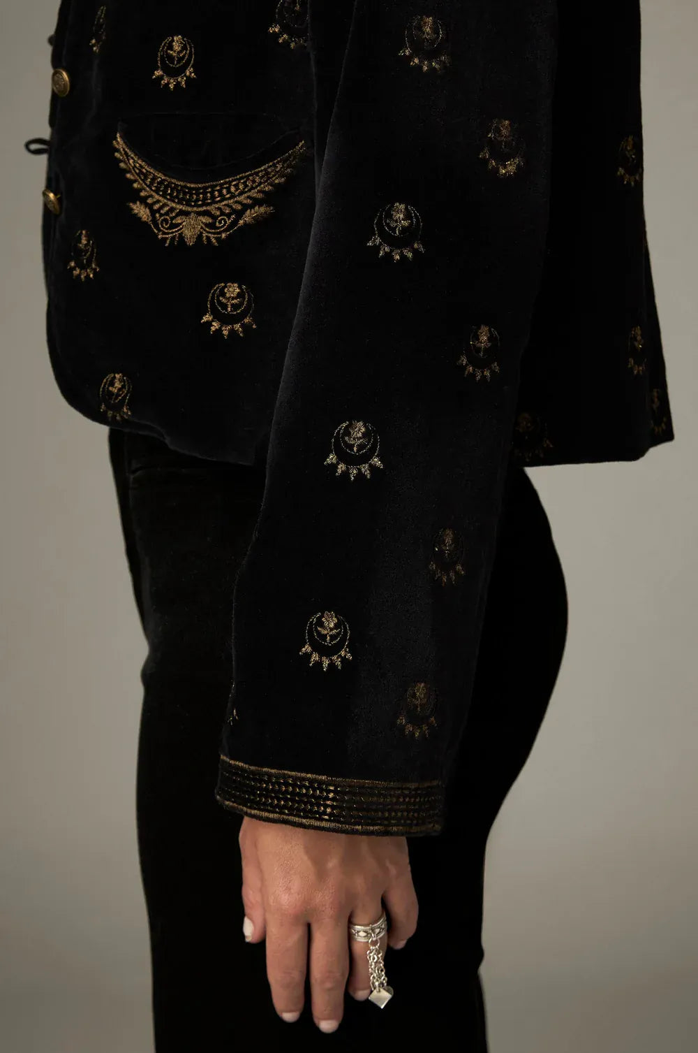 Maison Hotel Jackets Luna Nostradamus Jacket in Golden Star