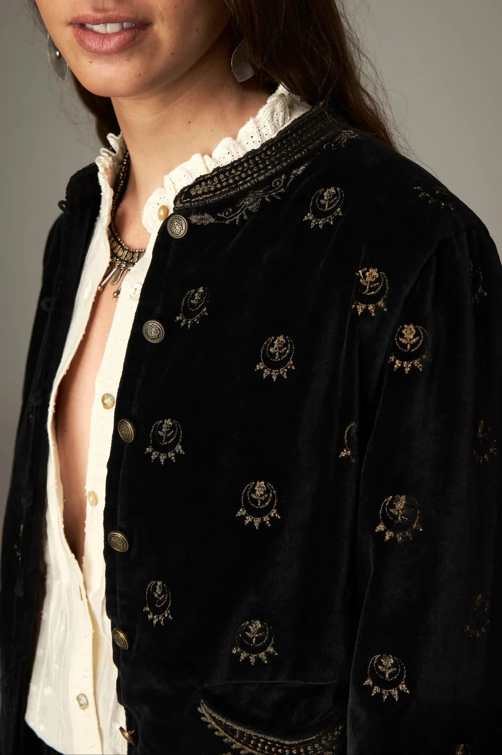 Maison Hotel Jackets Luna Nostradamus Jacket in Golden Star