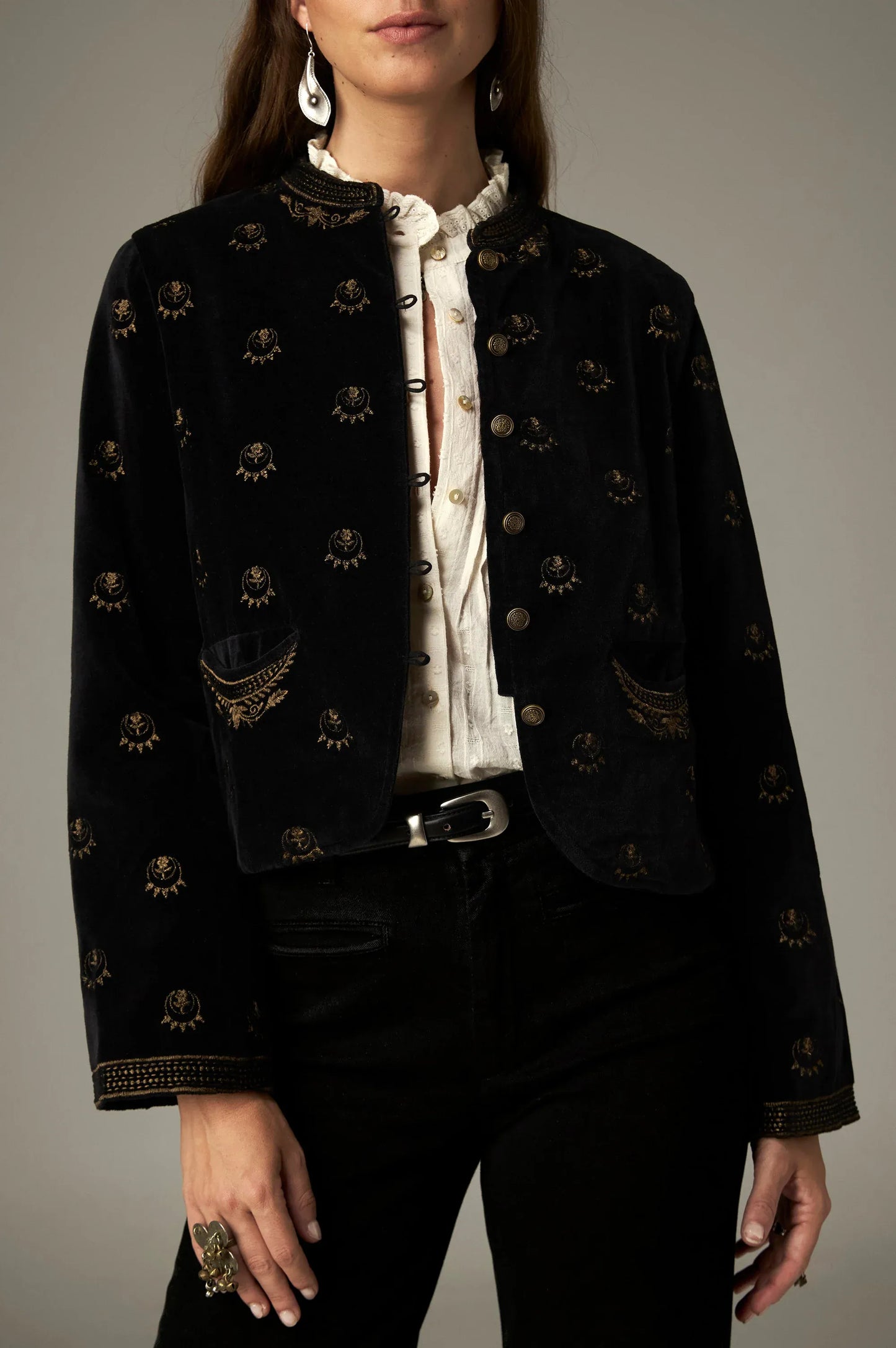 Maison Hotel Jackets Luna Nostradamus Jacket in Golden Star