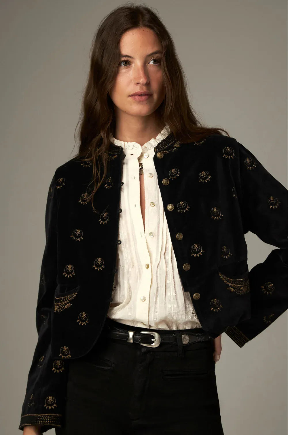 Maison Hotel Jackets Luna Nostradamus Jacket in Golden Star