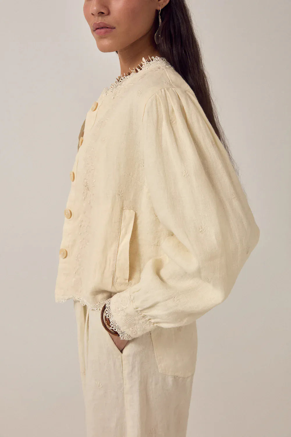 Maison Hotel Jackets Otelo Jacket Linen Solstice