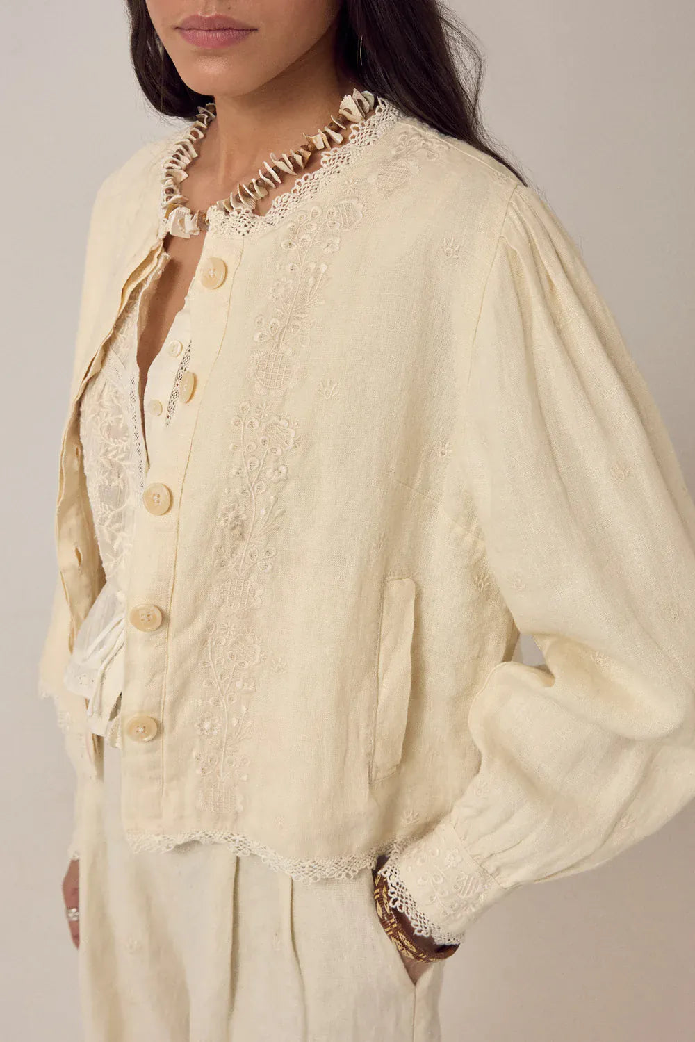 Maison Hotel Jackets Otelo Jacket Linen Solstice