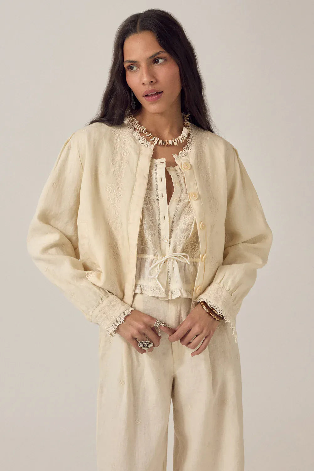 Maison Hotel Jackets Otelo Jacket Linen Solstice