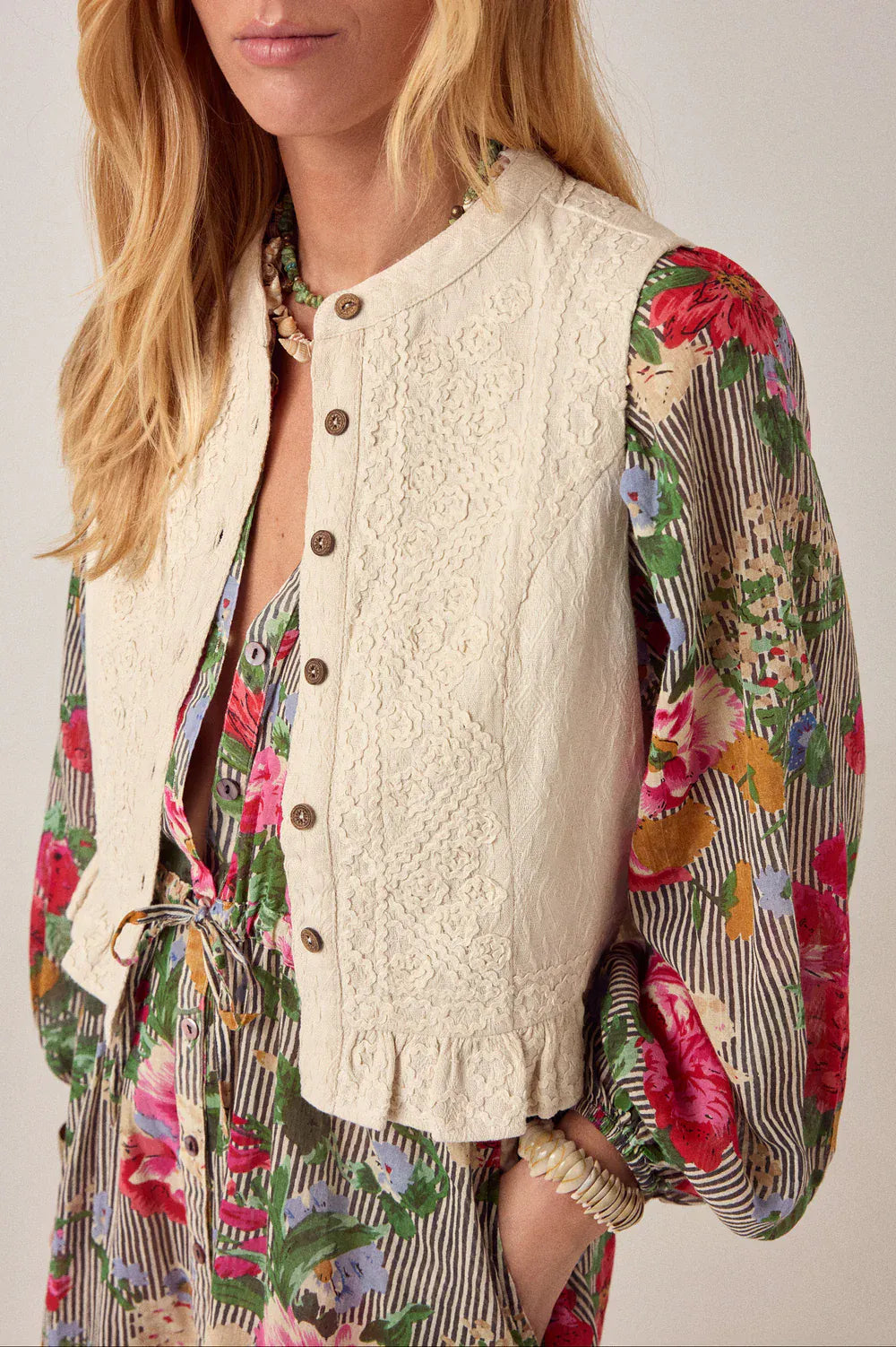 Maison Hotel Jackets Thalia Vest Crème De La Crème