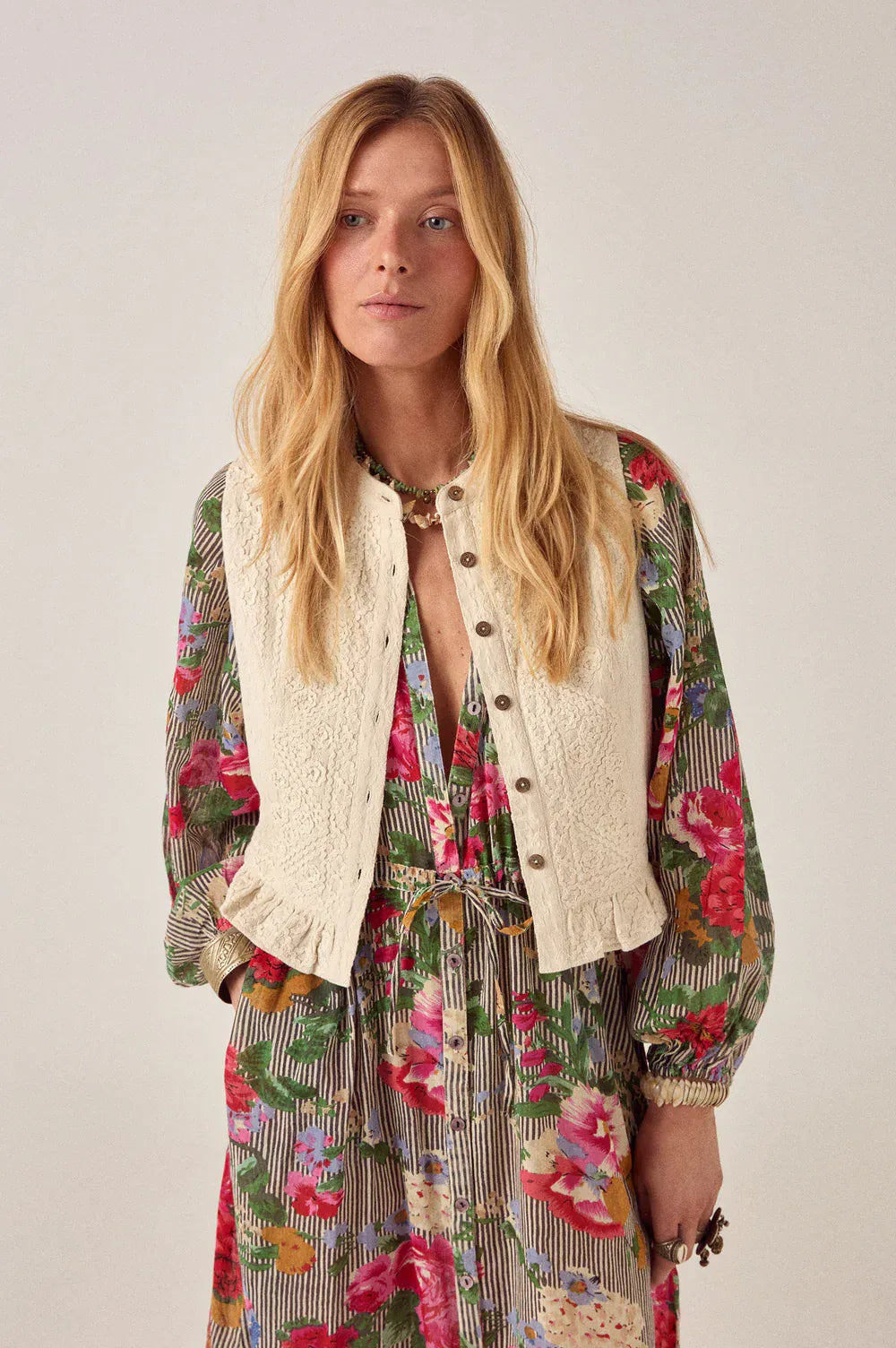 Maison Hotel Jackets Thalia Vest Crème De La Crème