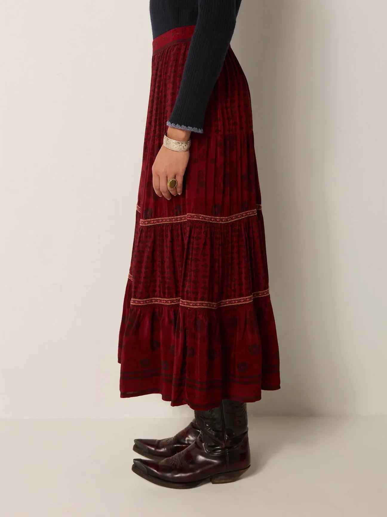 Maison Hotel Skirts Josephine Skirt in Bordeaux