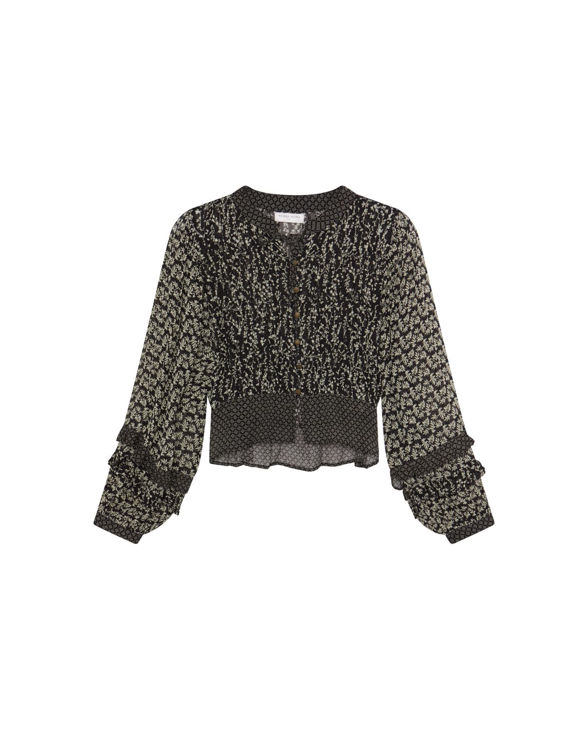 Maison Hotel Tops Catalina Top in Black Sheep