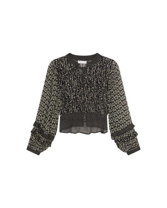 Maison Hotel Tops Catalina Top in Black Sheep