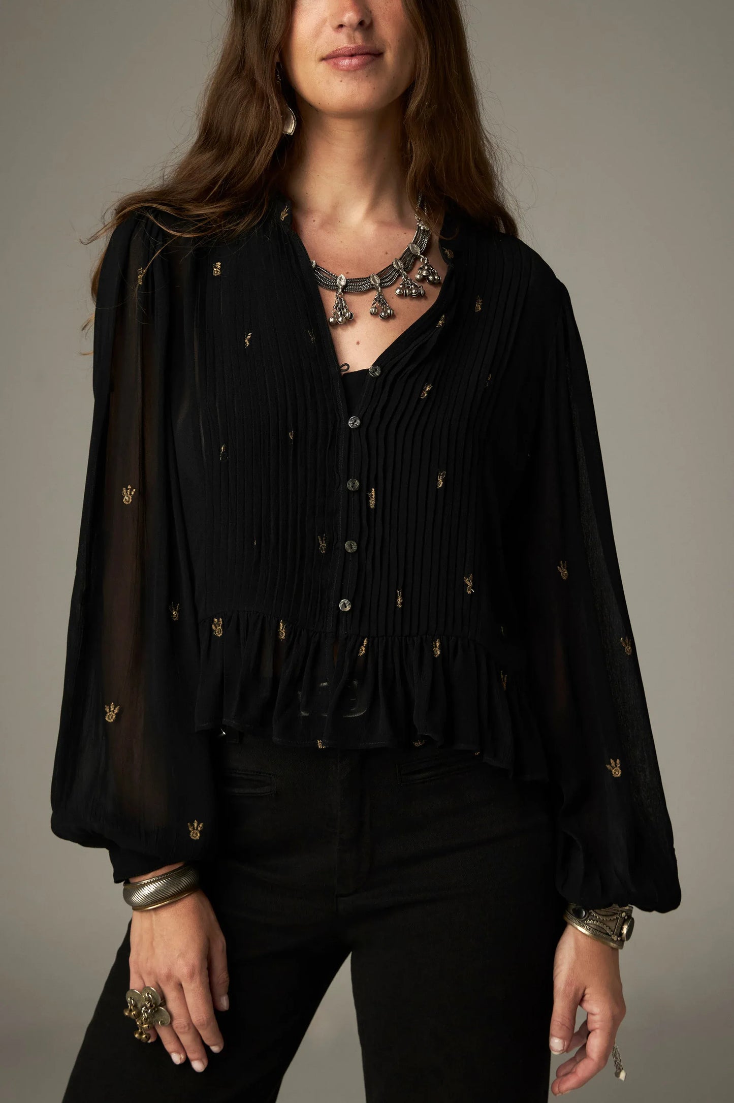 Maison Hotel Tops Soirée Catherine Top in Blackout