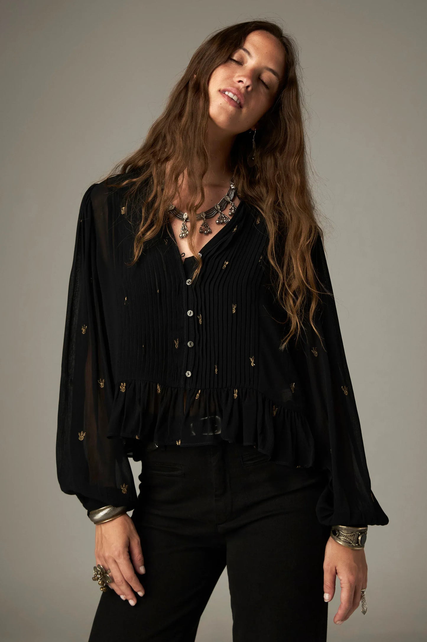 Maison Hotel Tops Soirée Catherine Top in Blackout