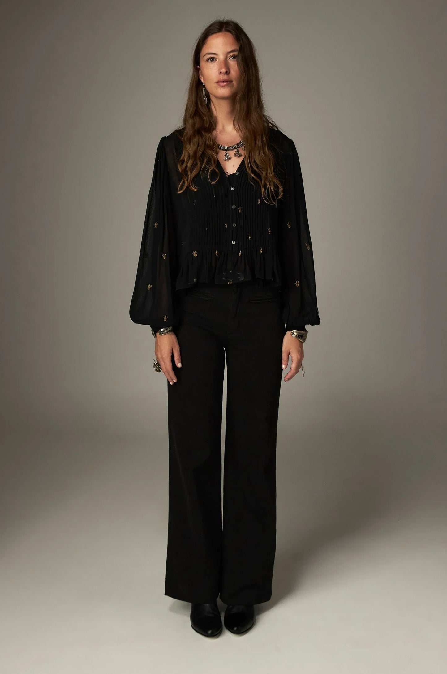 Maison Hotel Tops Soirée Catherine Top in Blackout