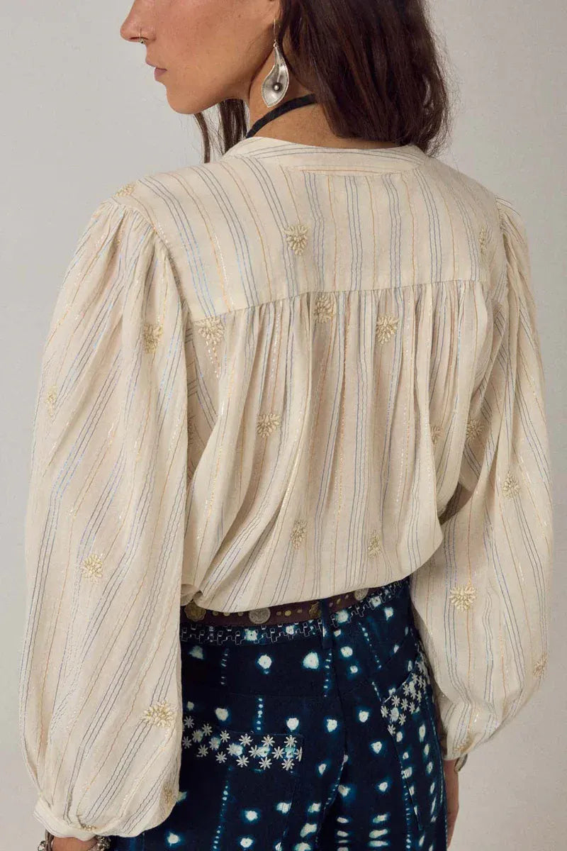 Maison Hotel Tops Starry Night Top in Off White