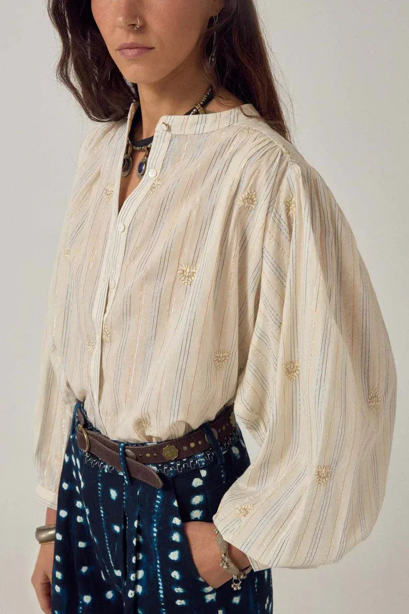 Maison Hotel Tops Starry Night Top in Off White