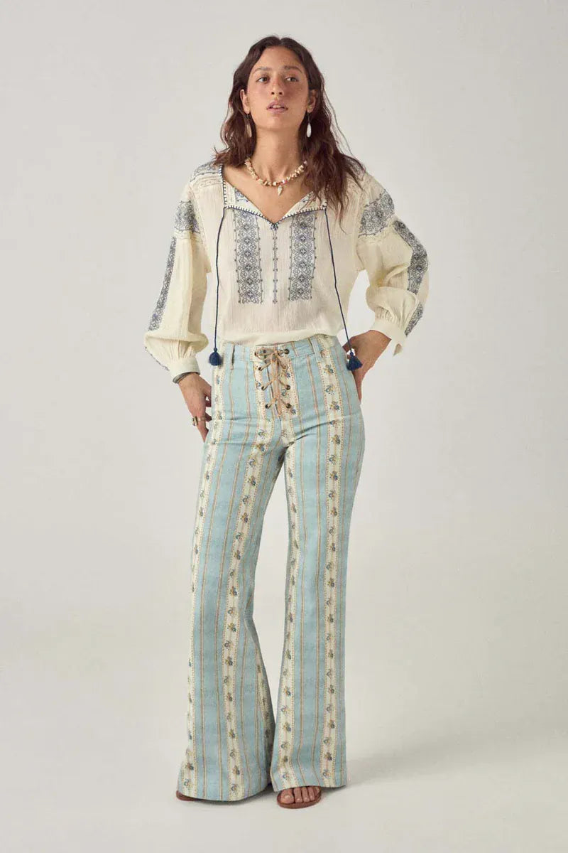 Maison Hotel Trousers Almond Blossom Trousers in Celo Infinito
