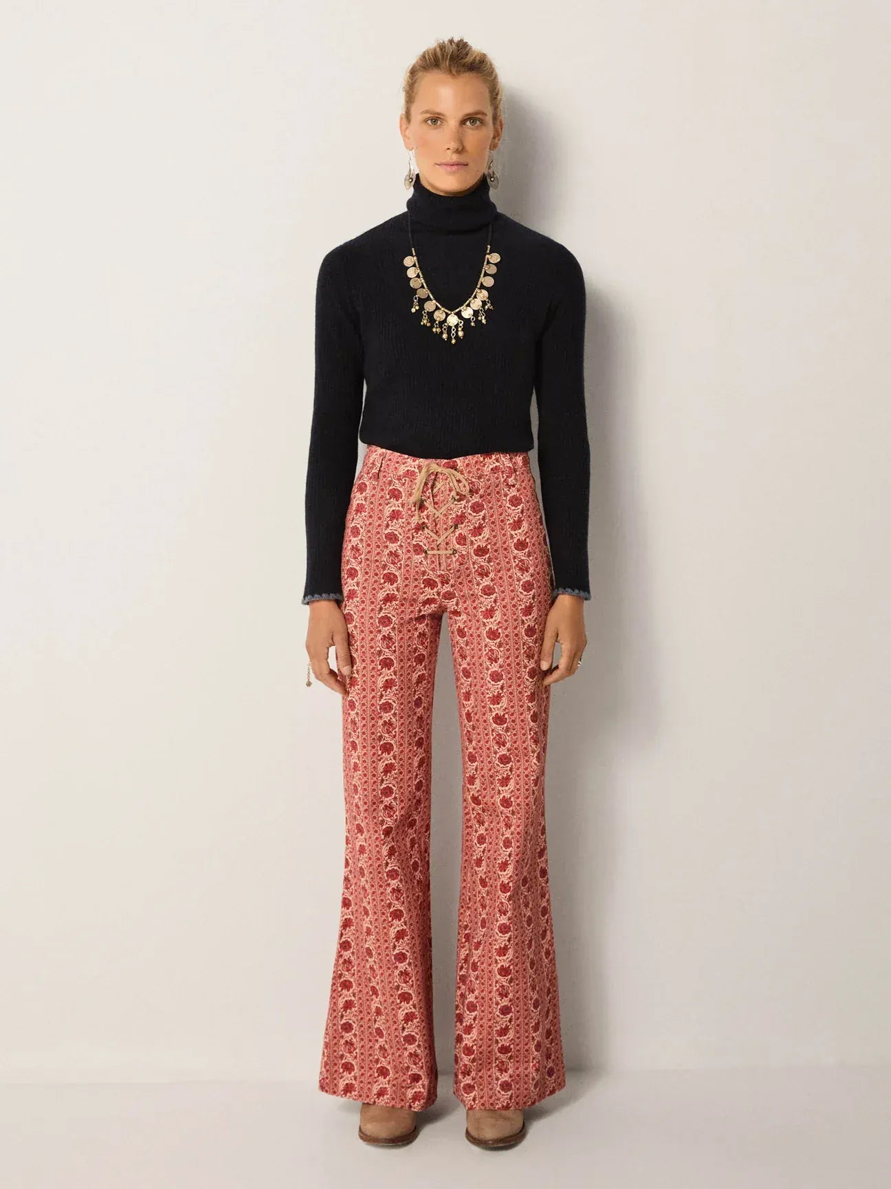 Maison Hotel Trousers Clypso Trousers in Coral