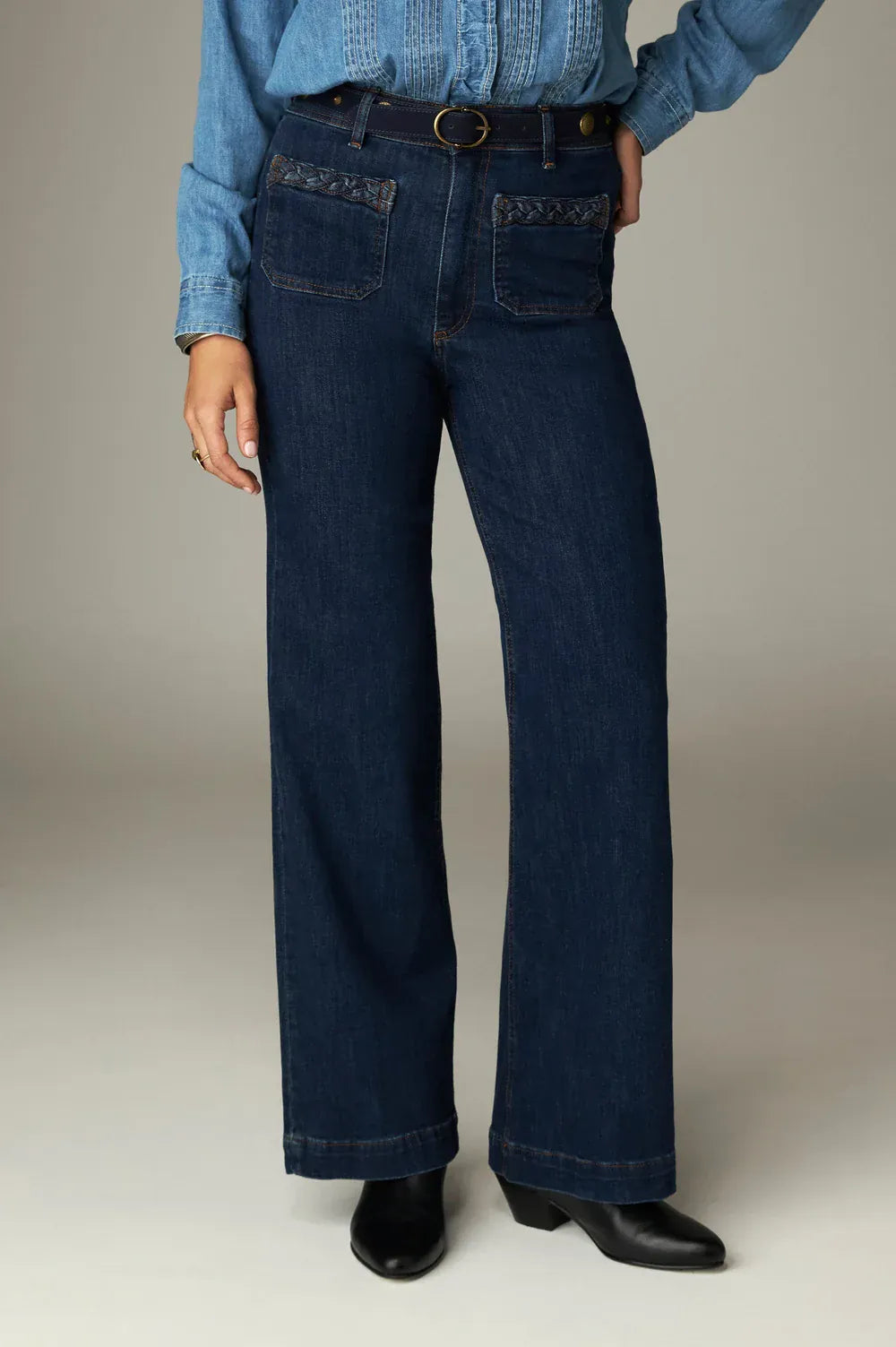 Maison Hotel Trousers Giulietta Blue Denim Jeans