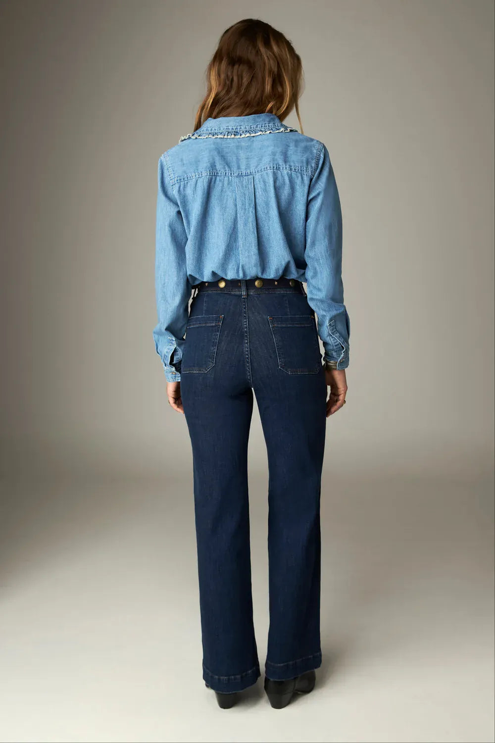 Maison Hotel Trousers Giulietta Blue Denim Jeans