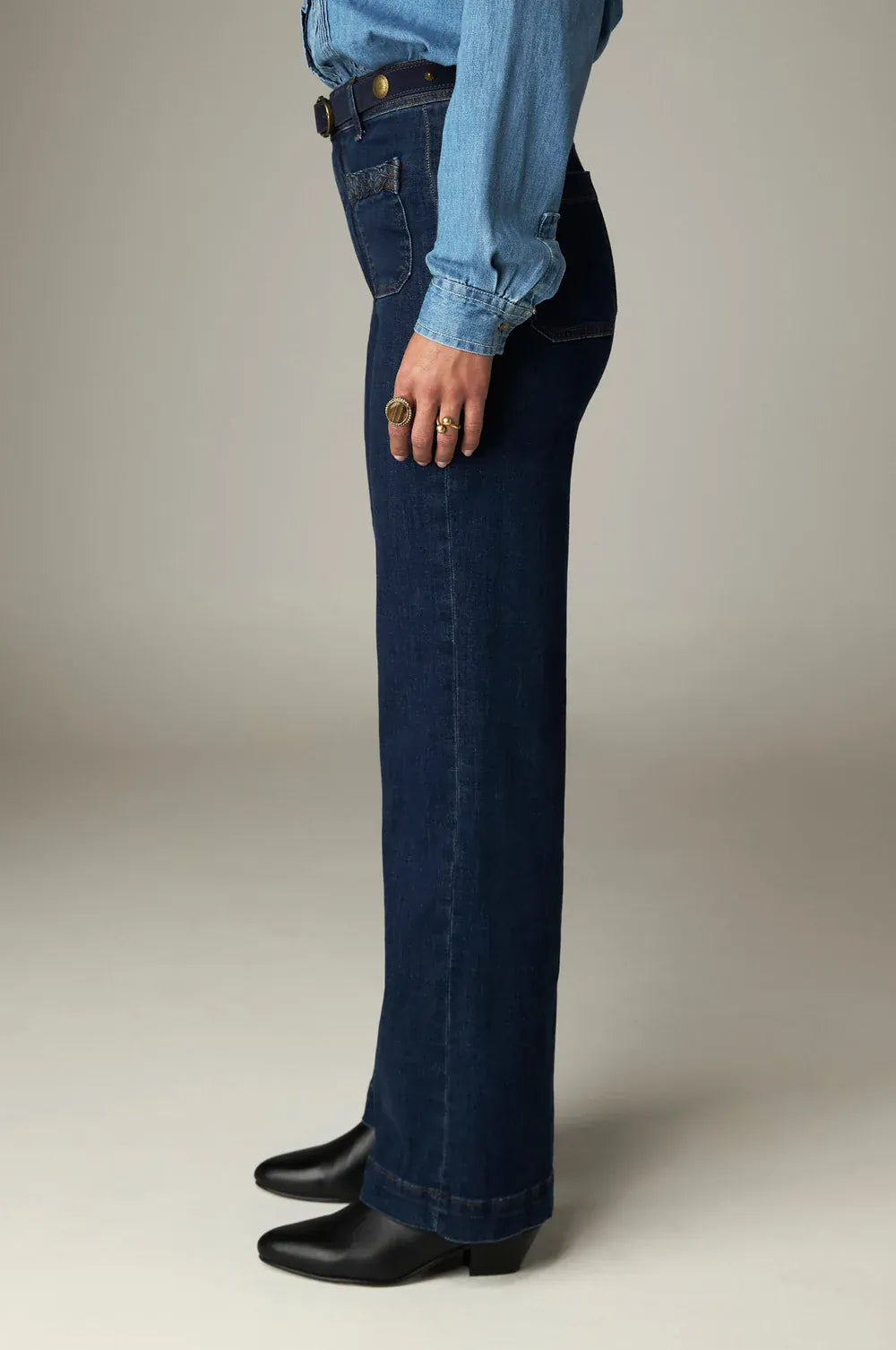 Maison Hotel Trousers Giulietta Blue Denim Jeans