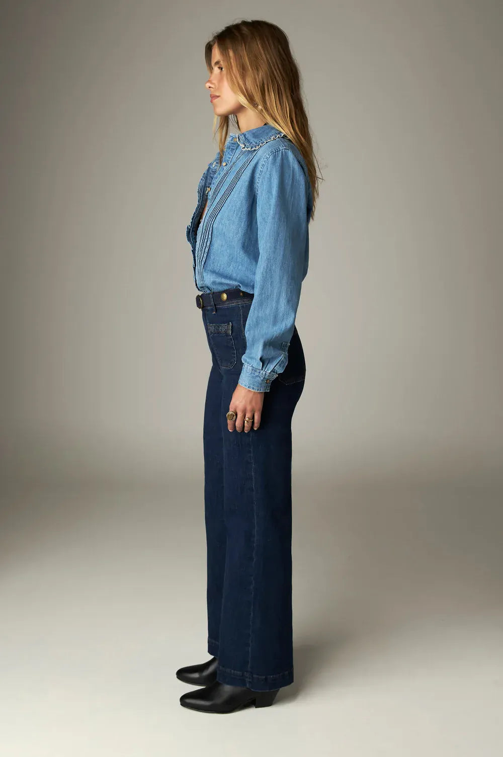 Maison Hotel Trousers Giulietta Blue Denim Jeans