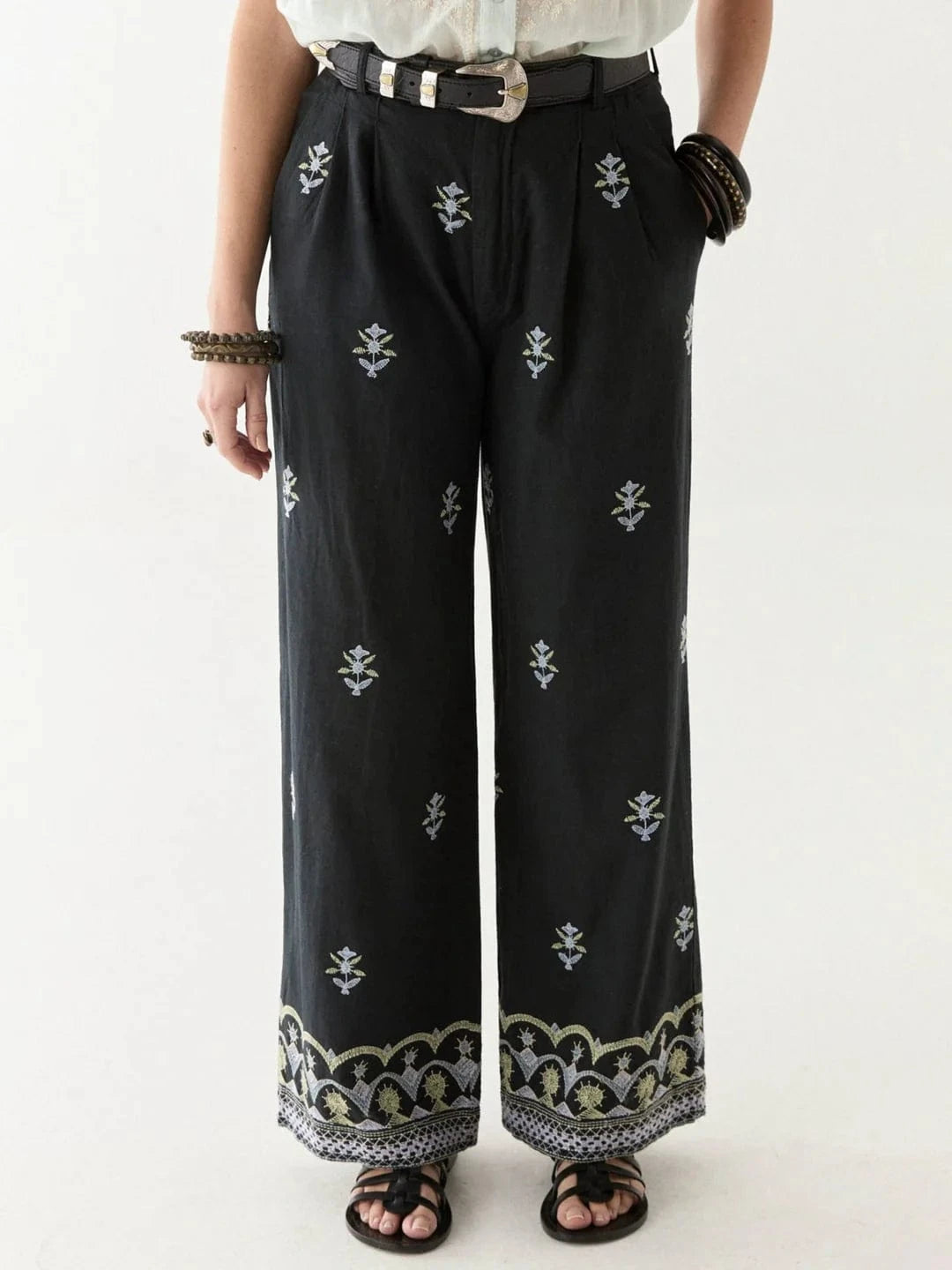 Maison Hotel Trousers Lolo Trousers in Midnight Wish