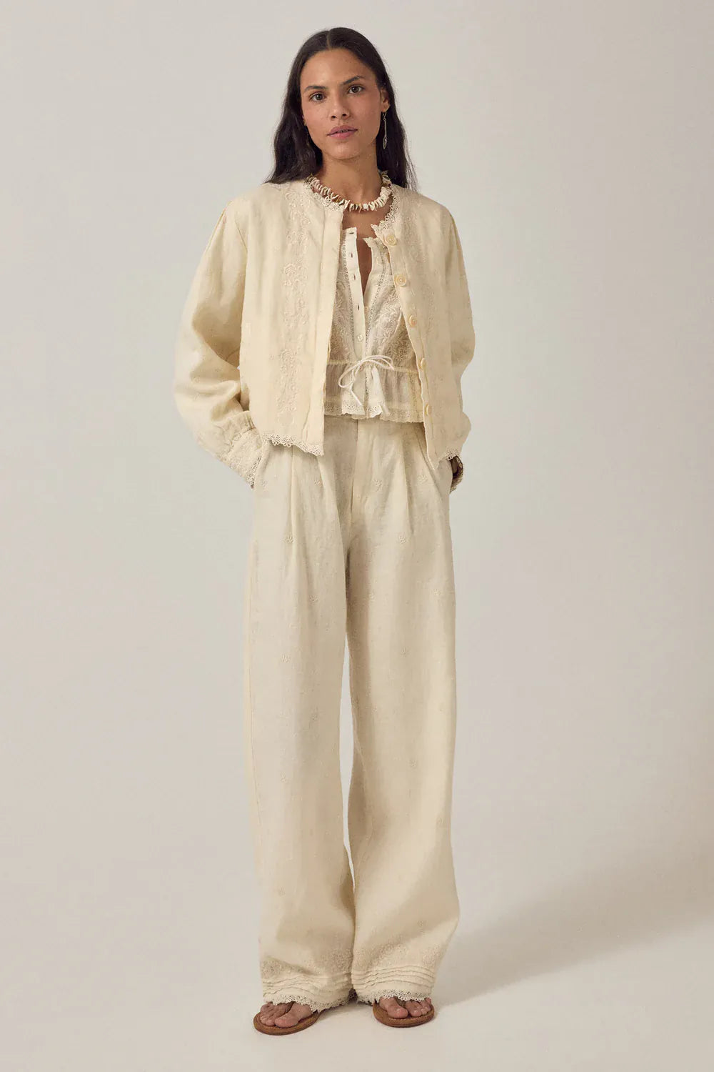 Maison Hotel Trousers Otto Trousers Linen Solstice