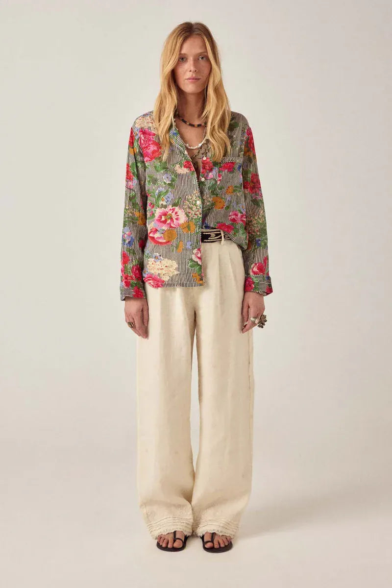 Maison Hotel Trousers Otto Trousers Linen Solstice
