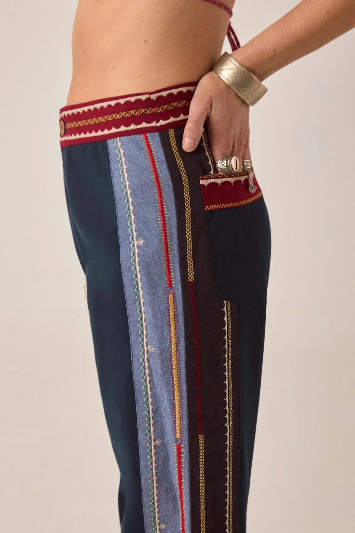 Maison Hotel Trousers Samarkand Trousers in Midnight Patch