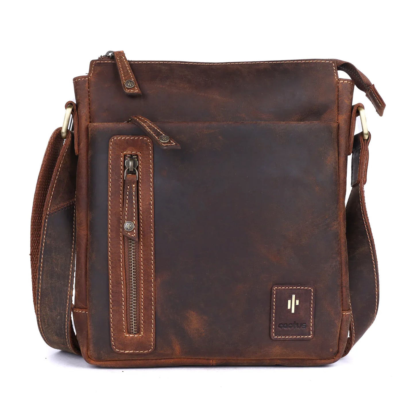 Mala Bags Cactus Brown Leather Commuter Bag