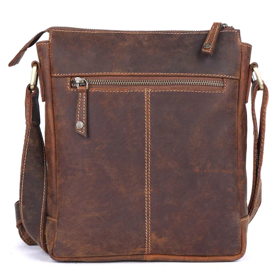 Mala Bags Cactus Brown Leather Commuter Bag