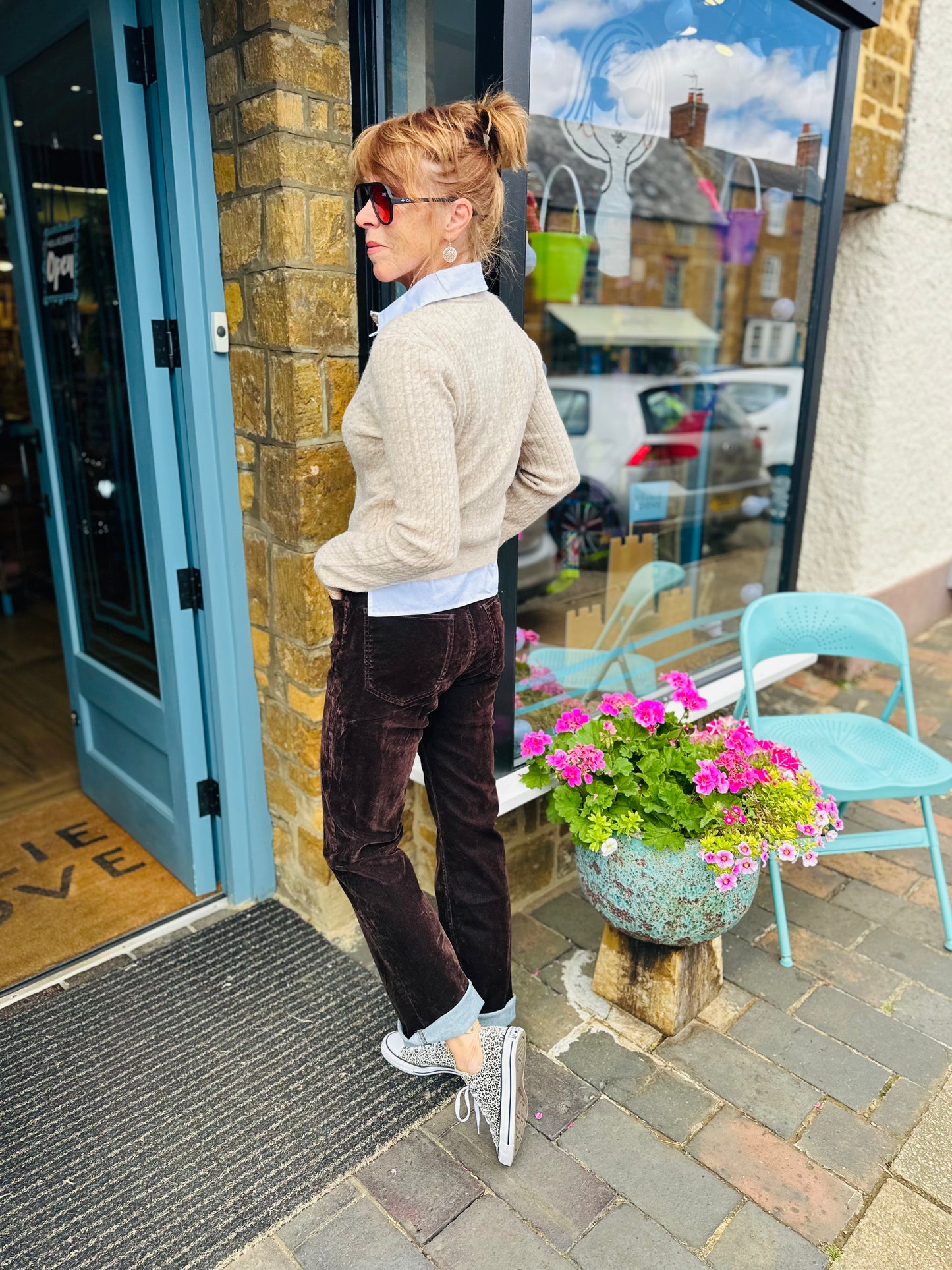 Mayjune Trousers Lady Flock Trousers in Chocolate