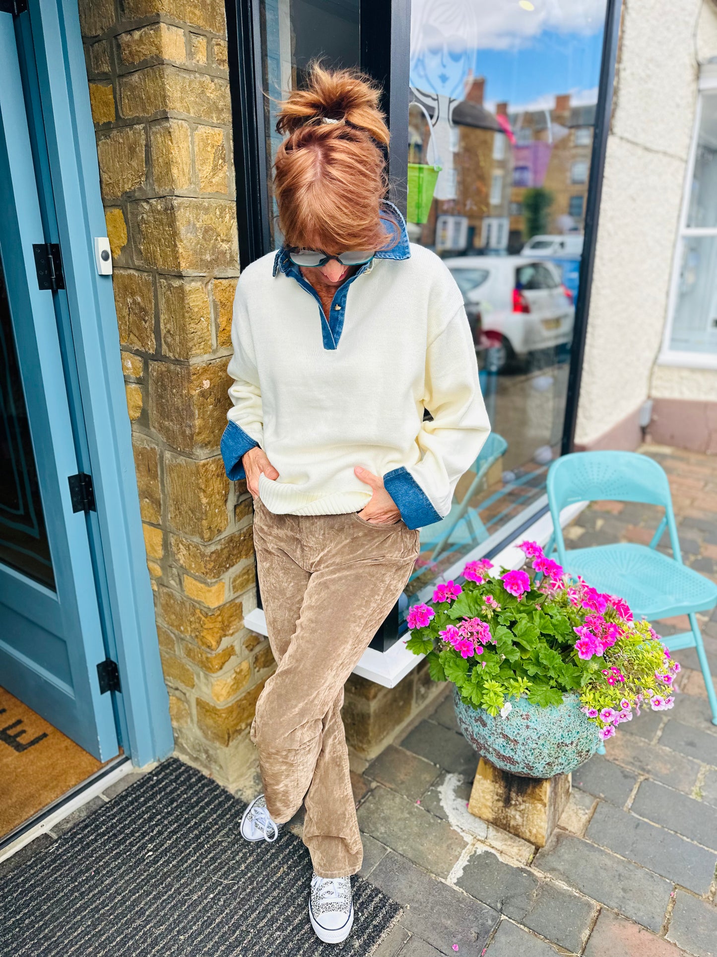 Mayjune Trousers Lady Flock Trousers in Sand