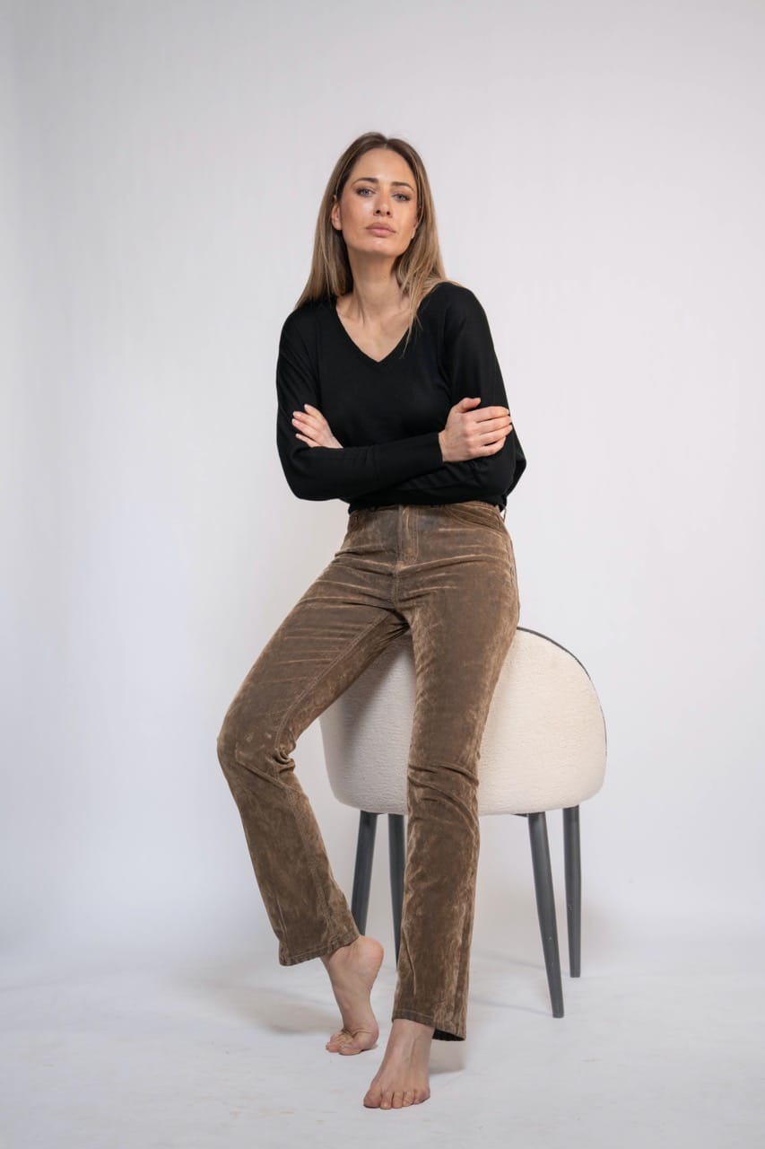 Mayjune Trousers Lady Flock Trousers in Sand