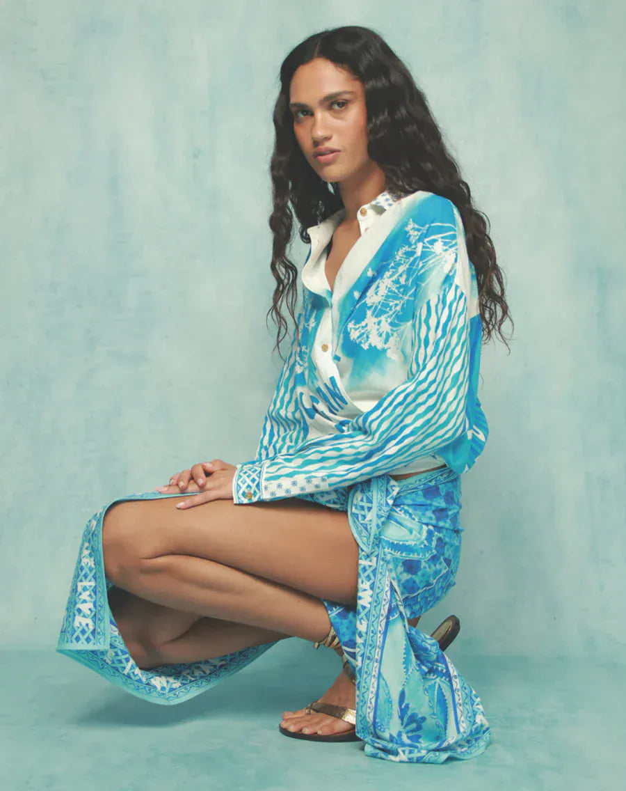 Me369 Scarves River Indigo Scarf