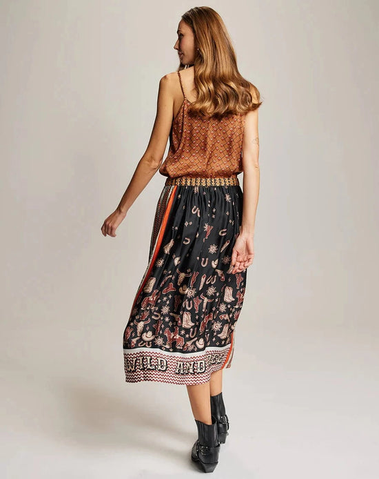 Me369 Skirts Vanessa Rodeo Midi Skirt