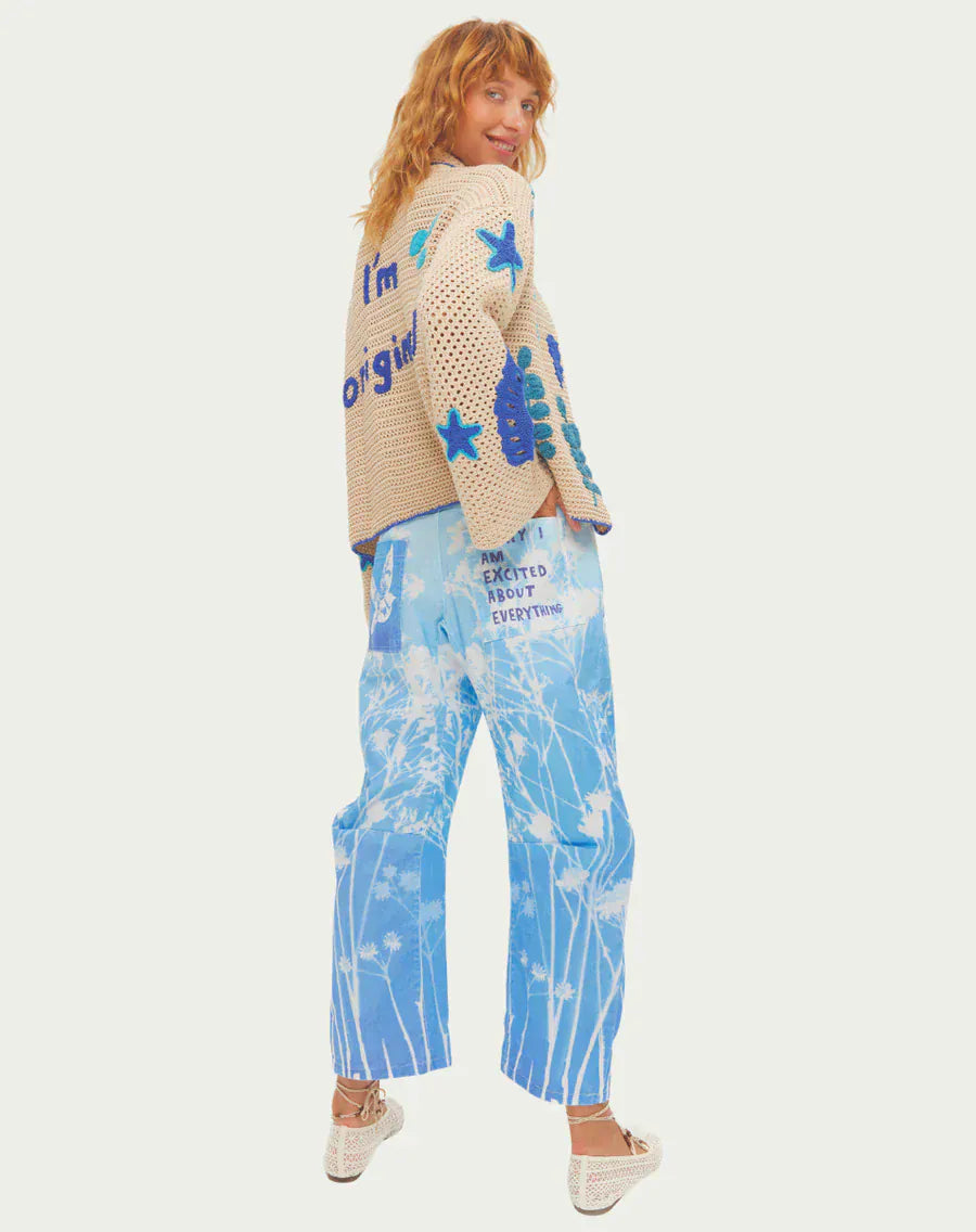 Me369 Trousers Cala Indigo Barrel Trousers