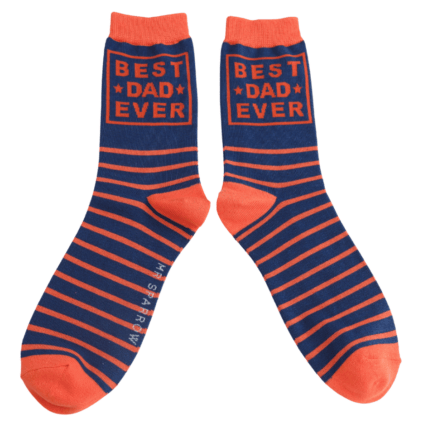 MISS SPARROW Mens Socks One Size (Fits 7-11) Men’s Matchbox Socks Best Dad Ever