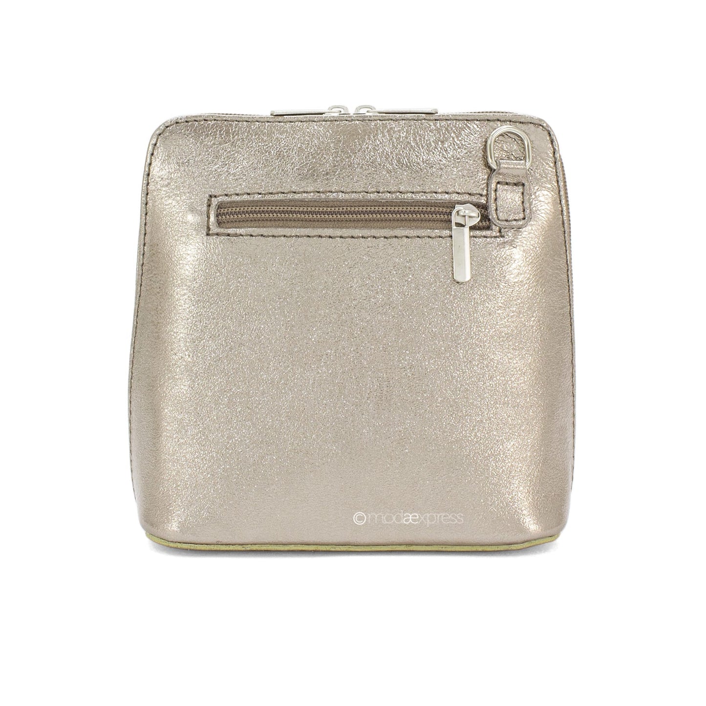 Moda Express Bags Mini Metallic Leather Crossbody Handbag