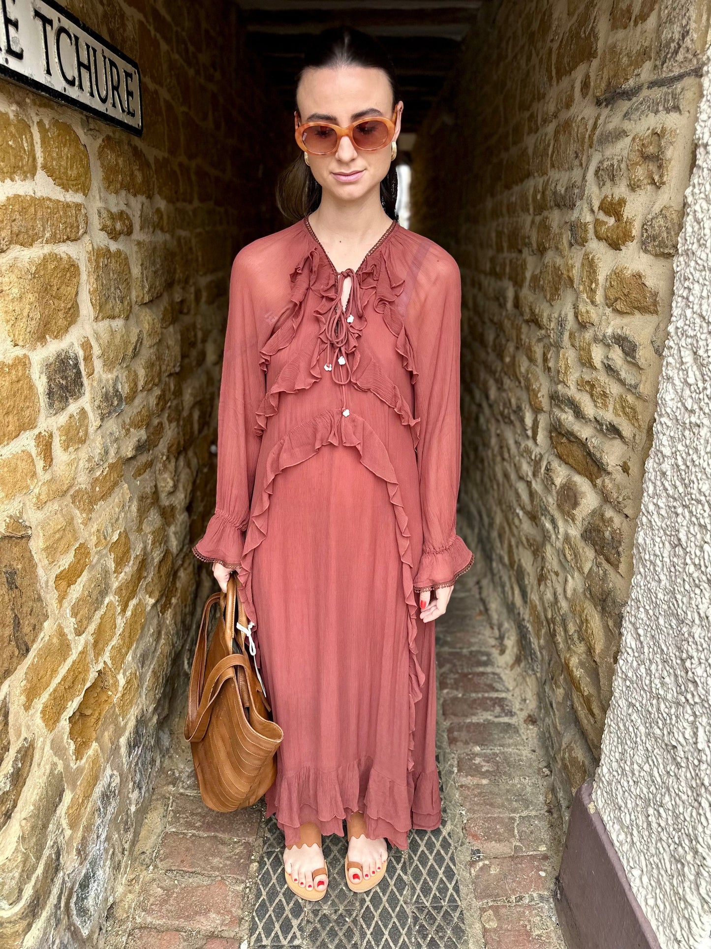 Moliin Dresses Beatrice Dress in Henna